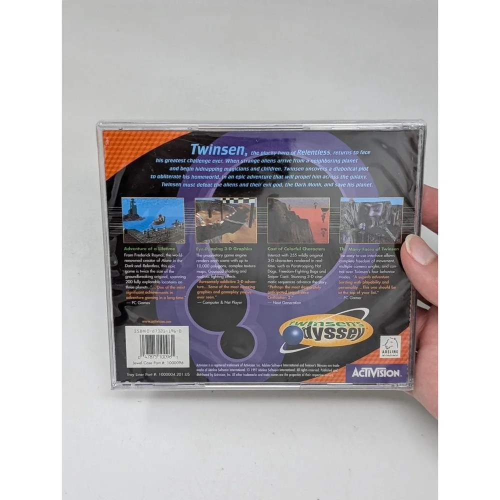 Twinsen's Odyssey PC Game Windows 1997 CD-ROM Little Big Adventure 2 NEW SEALED